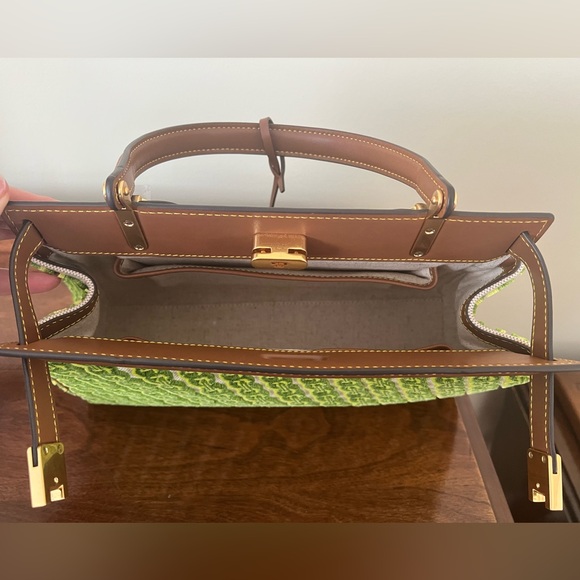 BNWT Tory Burch Lee Radziwill Fil Coupe Satchel - Picture 12 of 14